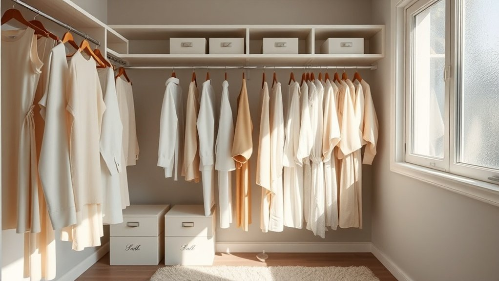 minimalist chic closet design