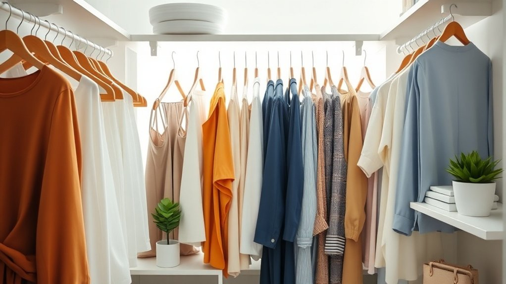 minimalist closet less stress