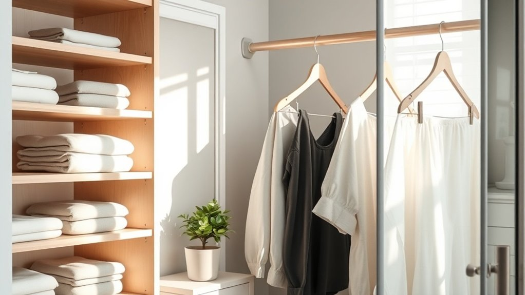 minimalist closet organization solutions