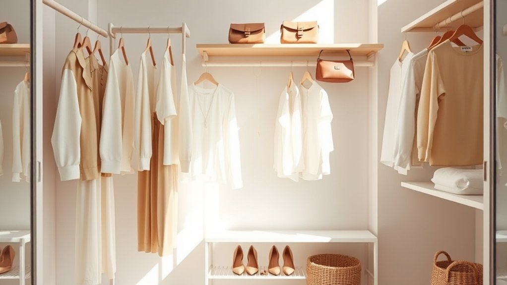 minimalist closet organization solutions