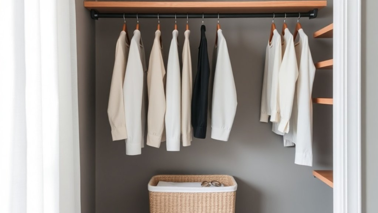 minimalist closet organization solutions
