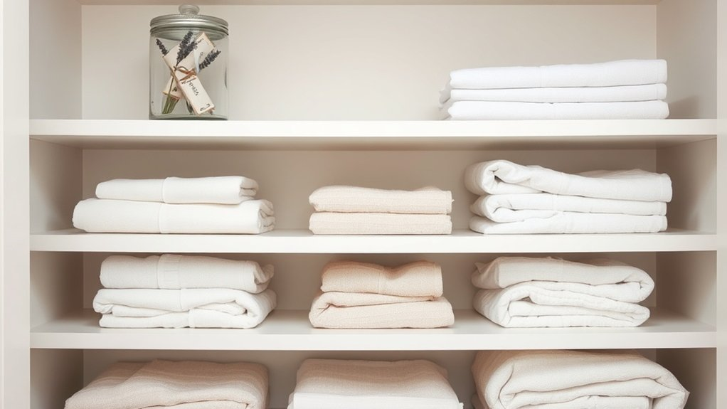 minimalist linen closet essentials