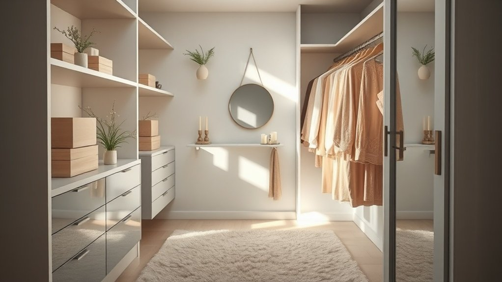 mood enhancing closet sanctuary