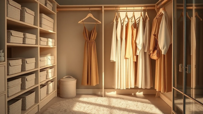 neutral color closet harmony