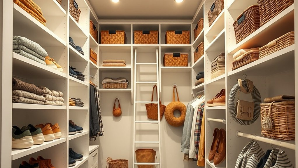 optimize closet vertical space