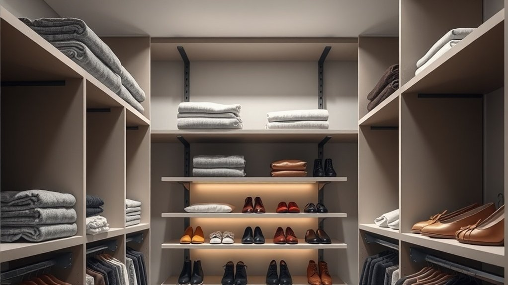 optimize closet vertical space
