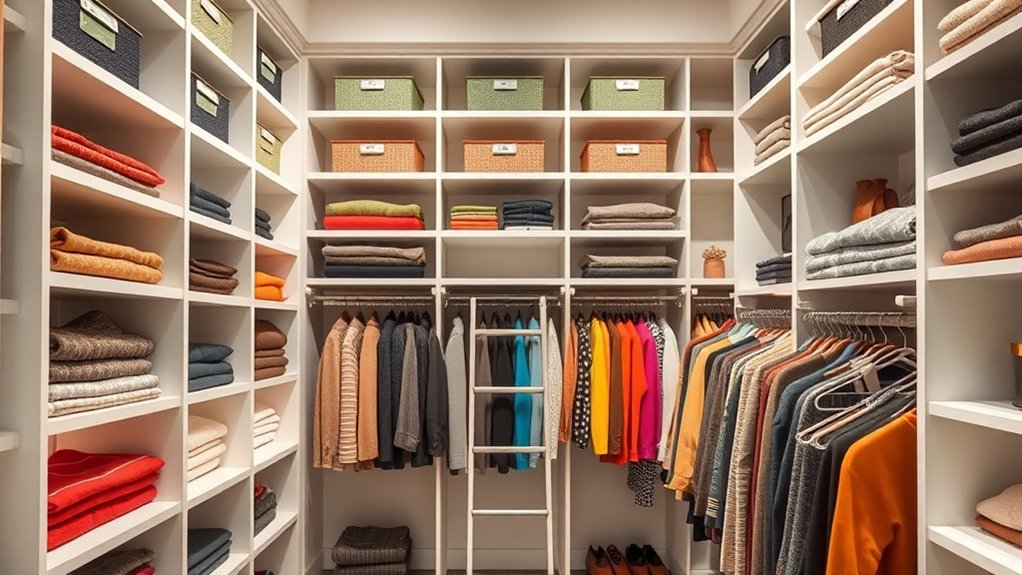 optimize closet vertical storage