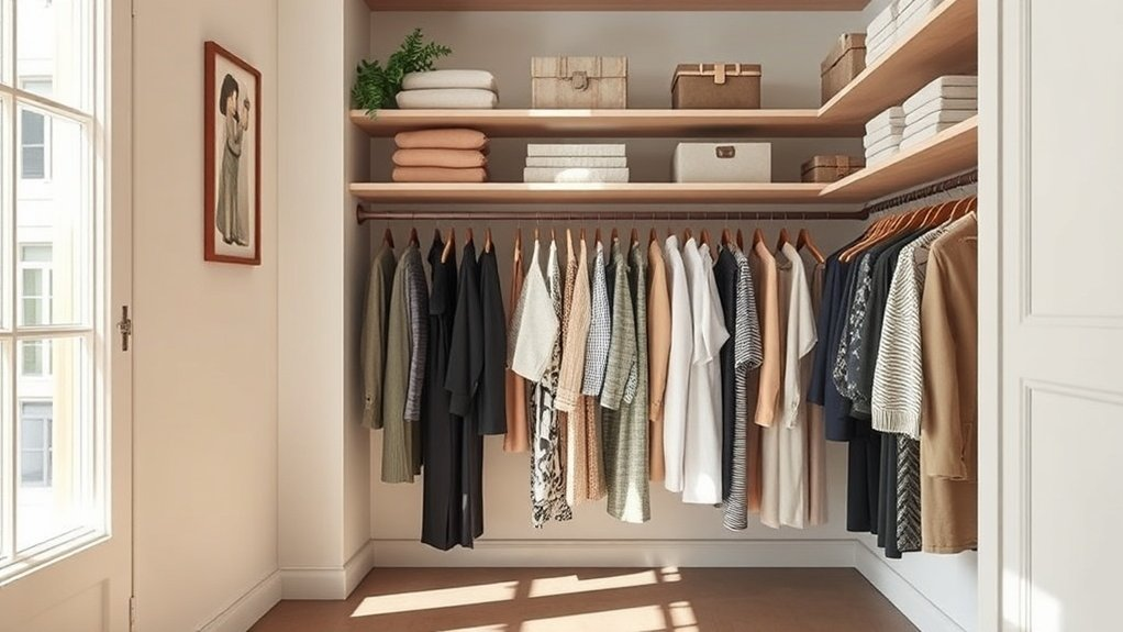 optimize closet vertical storage