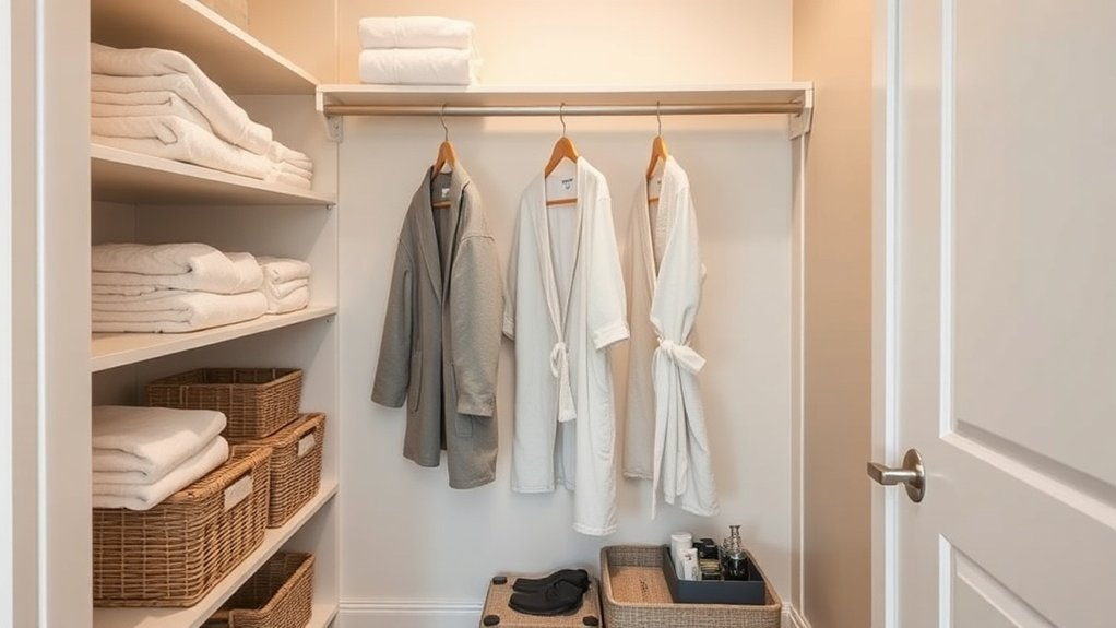 optimize guest closet space