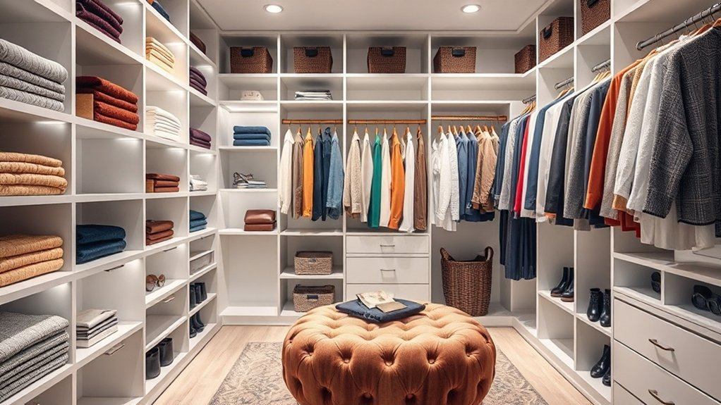 optimize vertical closet space