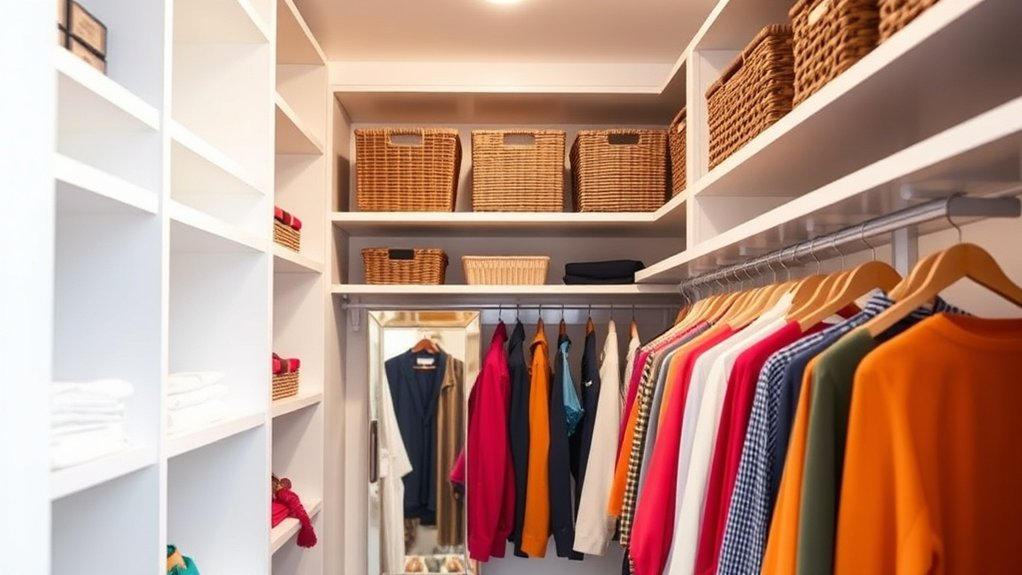 optimize vertical closet space