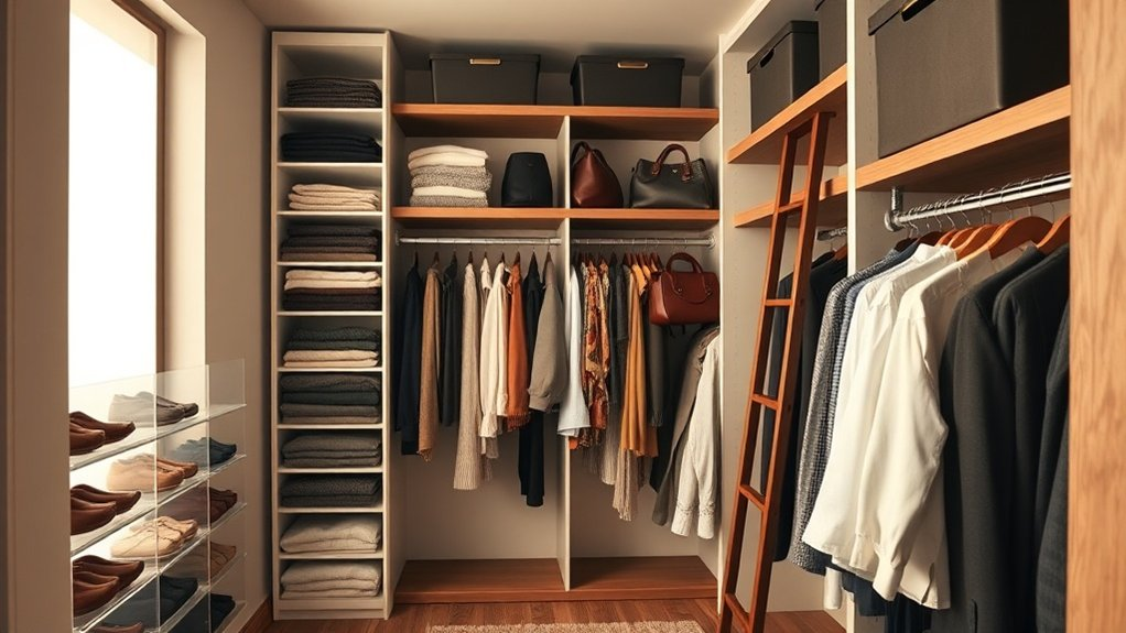 optimize vertical closet storage