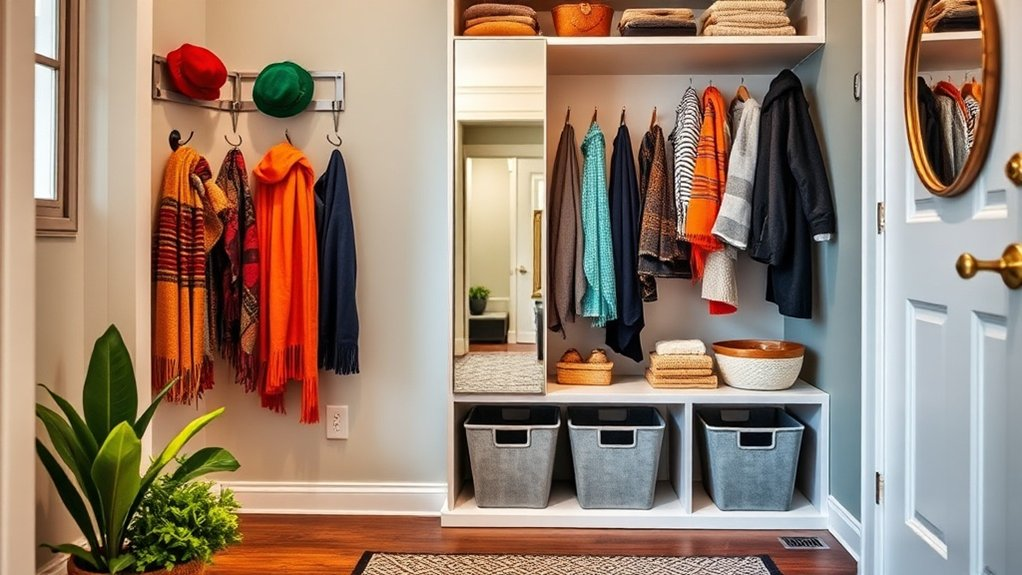 optimizing coat closet storage