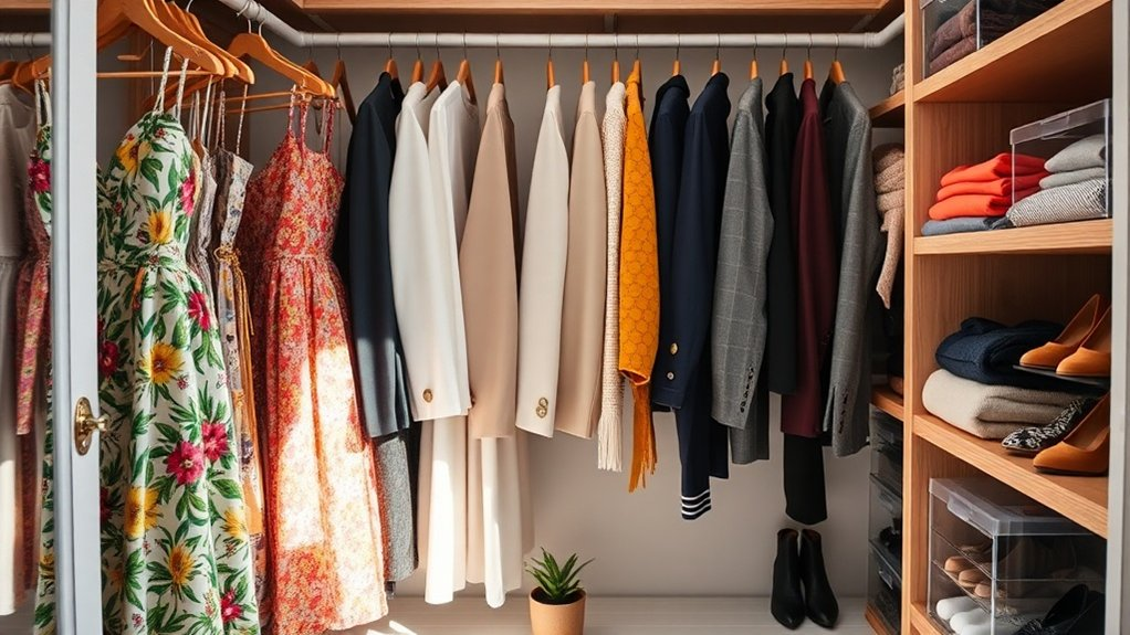 organize closet by categories