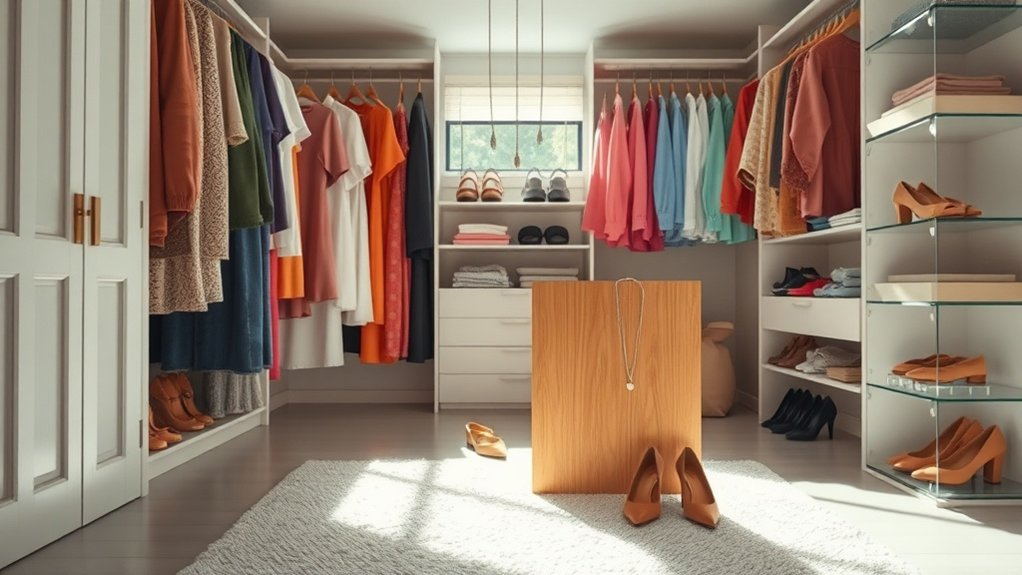 organize closet by categories