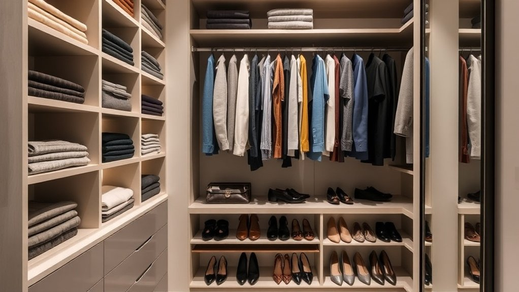 organize closet by categories