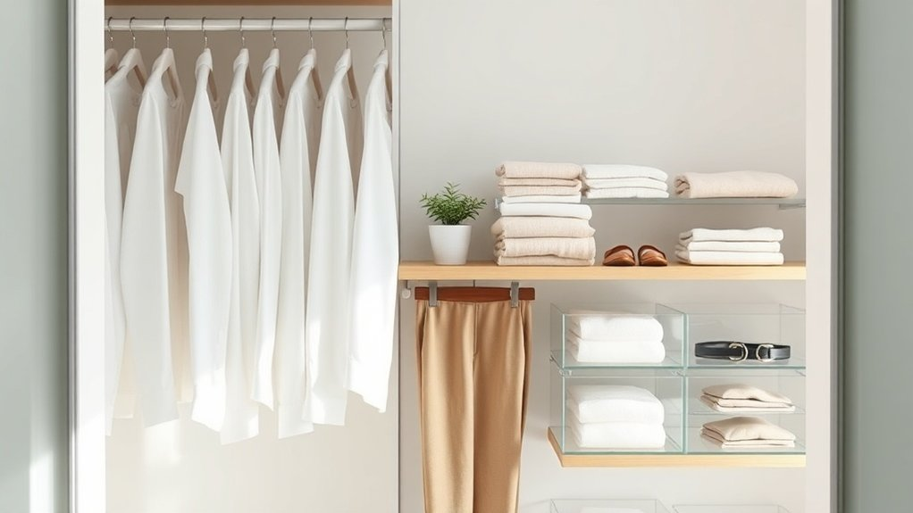 organize closet by category