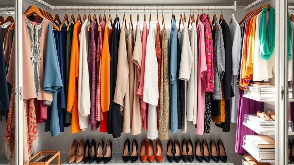 organize closet by category