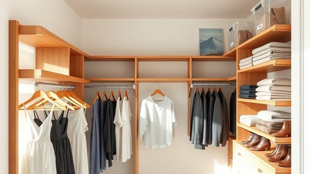 organize closet by function