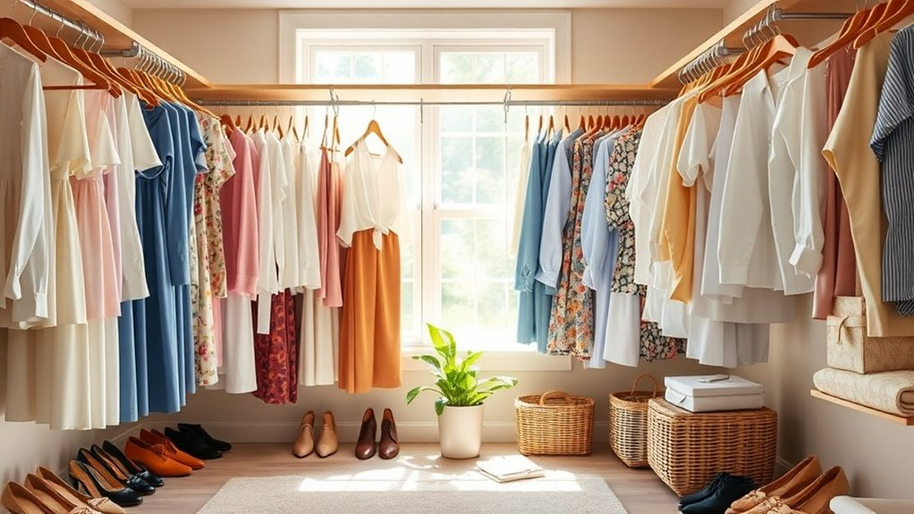 organize closet by usage