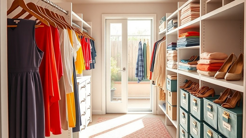 organize closet for accessibility