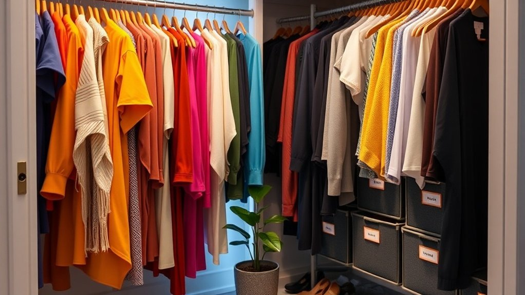 organize closet for accessibility
