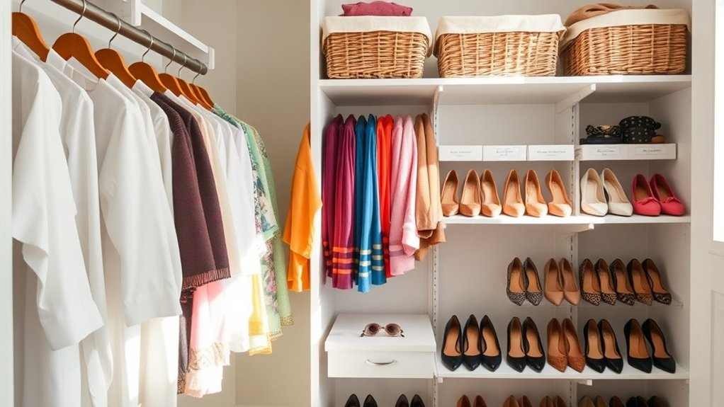 organize closet for accessibility