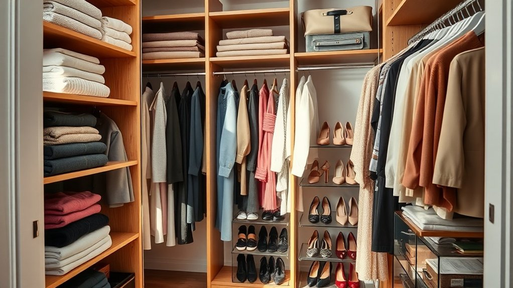organize closet for efficiency