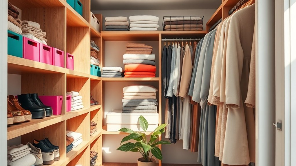 organize closet for efficiency
