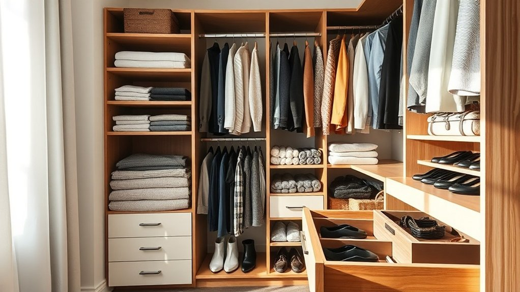 organize closet for efficiency