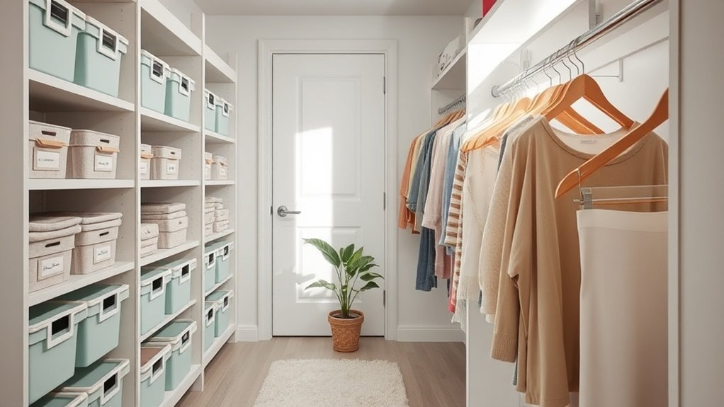 organize closet for efficiency