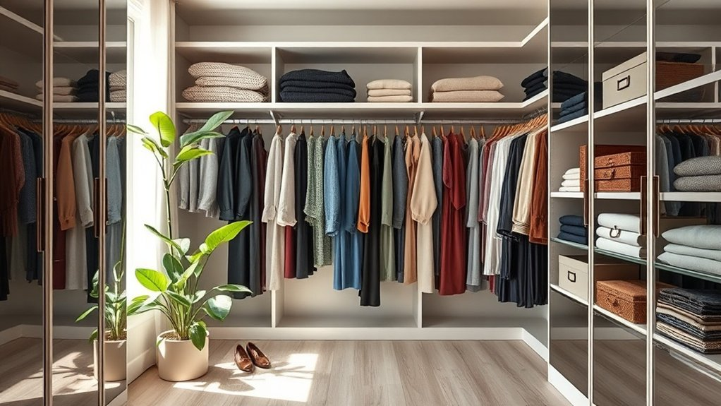 organize closet for efficiency