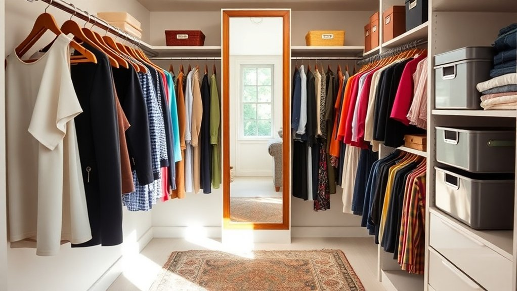organize closet for efficiency