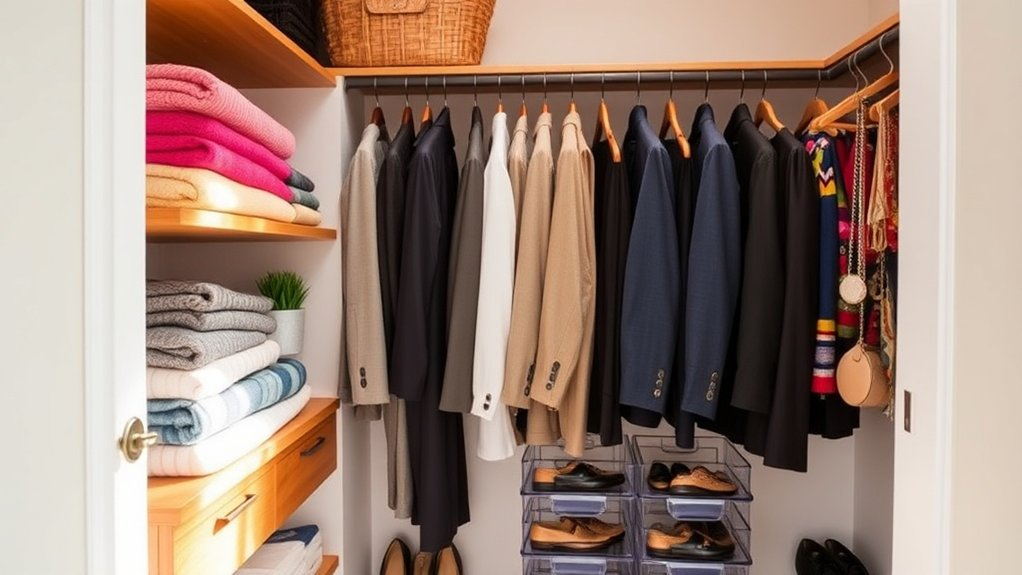 organize closet for efficiency