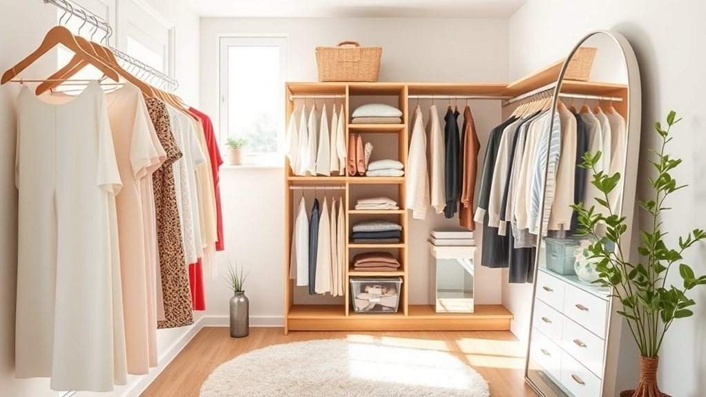 organize closet for efficiency