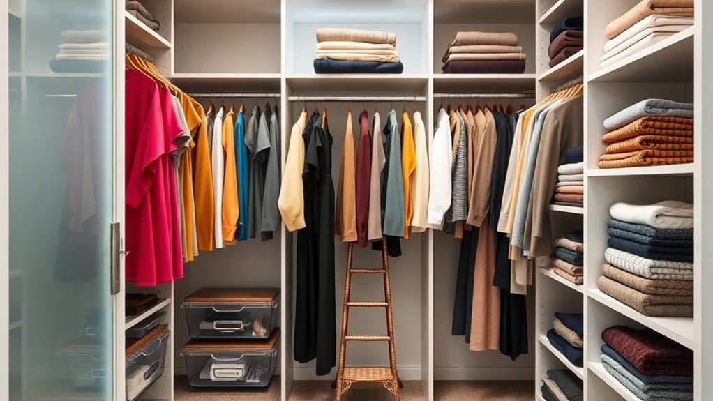 organize closet for efficiency