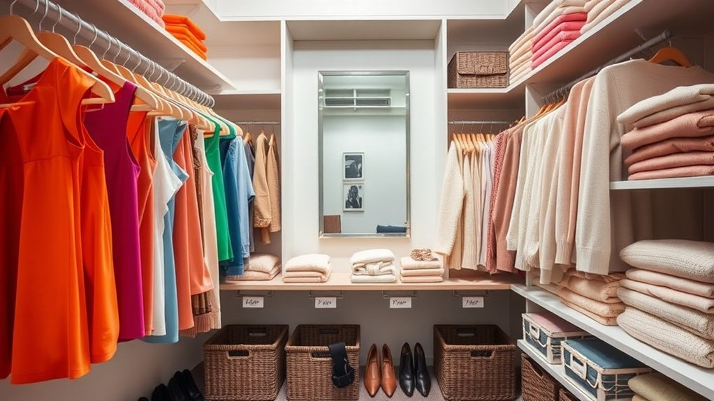 organize closet for efficiency