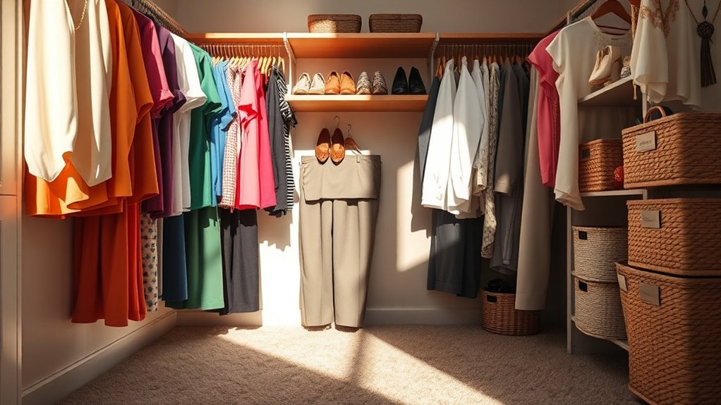 organize closet for efficiency