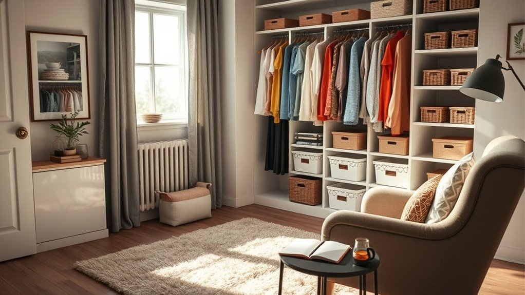 organize closet manage time