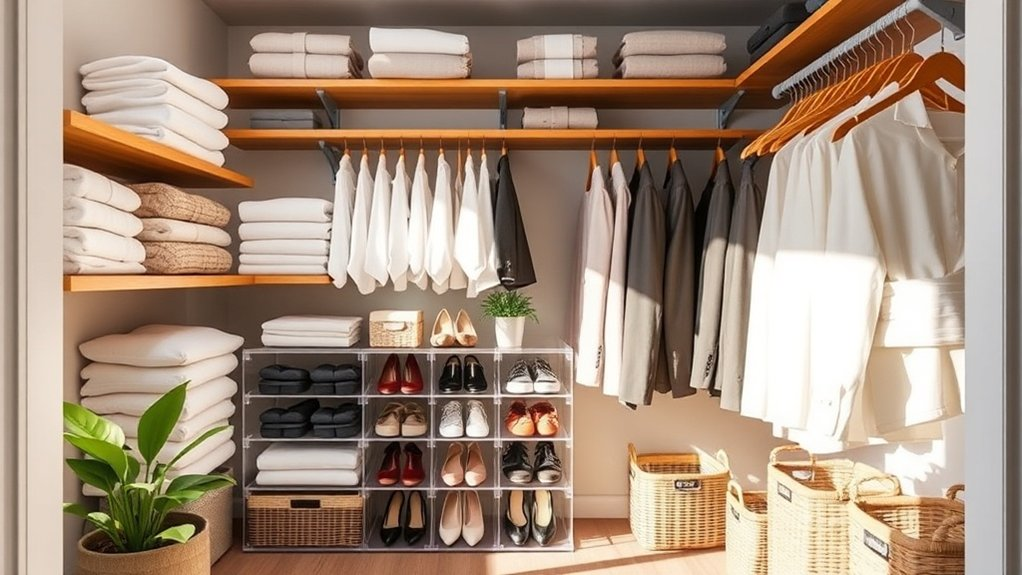organize closet with efficiency