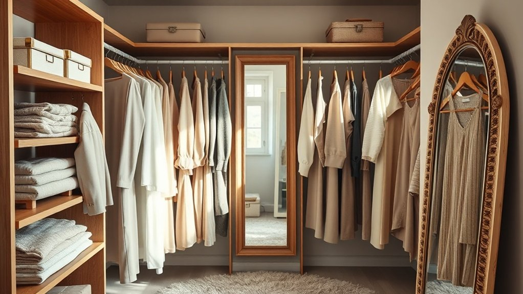 organize closet with essentials
