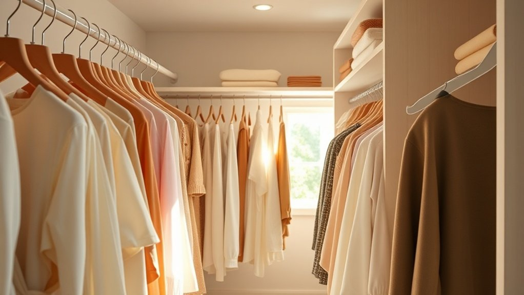 organize closet with style