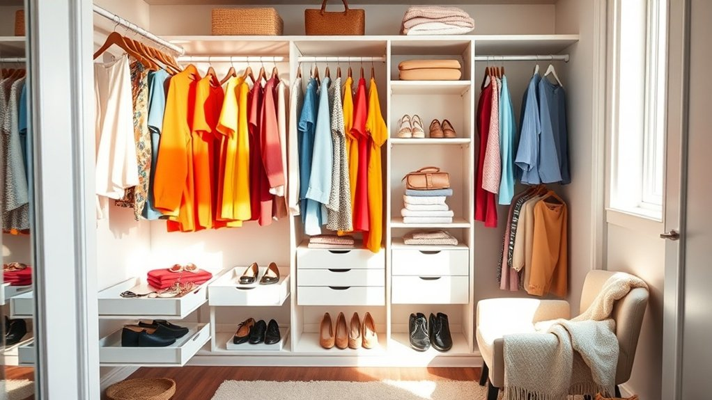 organize clothes and accessories