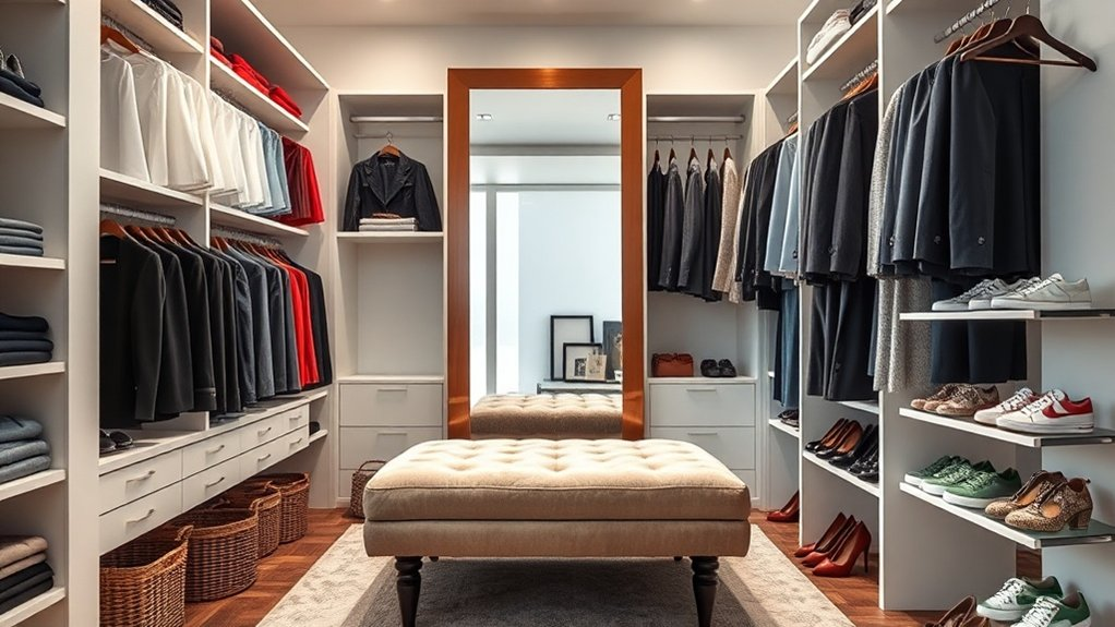 organize clothes by category