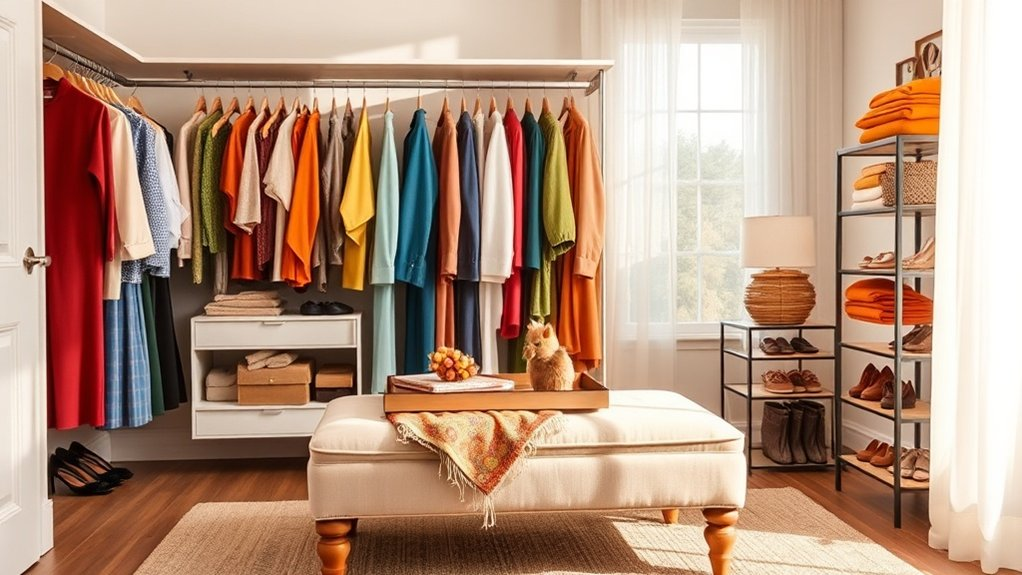 organize clothes by category