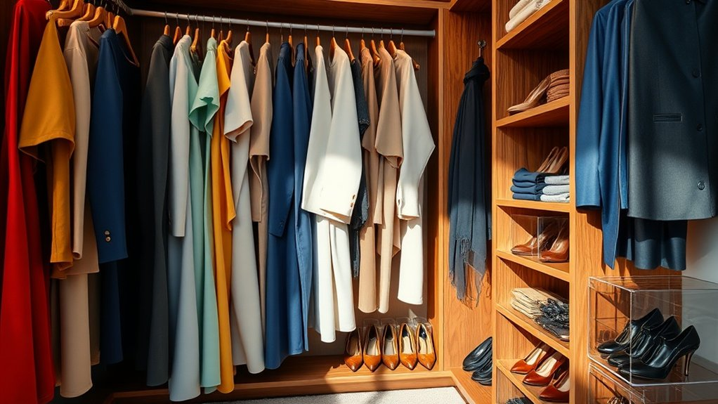 organize clothes by category