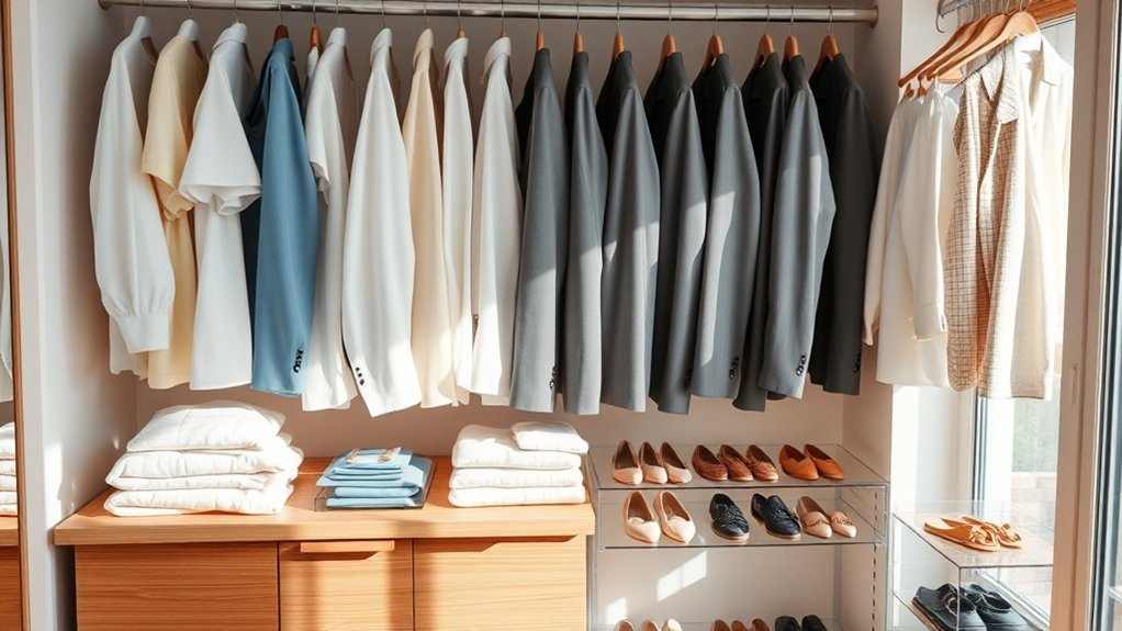 organize clothes by category