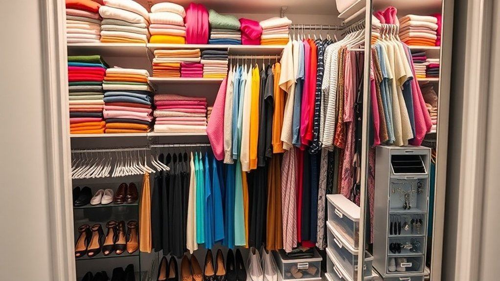 organize clothes by category