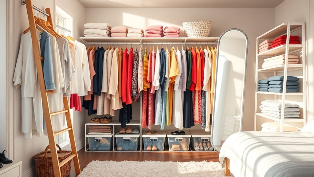 organize clothes by category