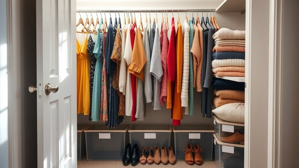 organize clothes by season
